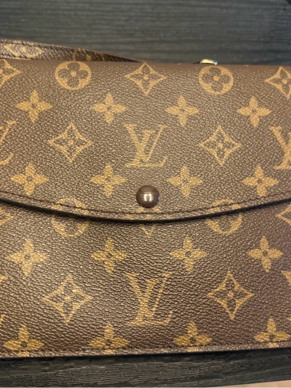 Louis Vuitton Monogram Pochette Double Rabat Clutch Bag - Picture 2 of 11